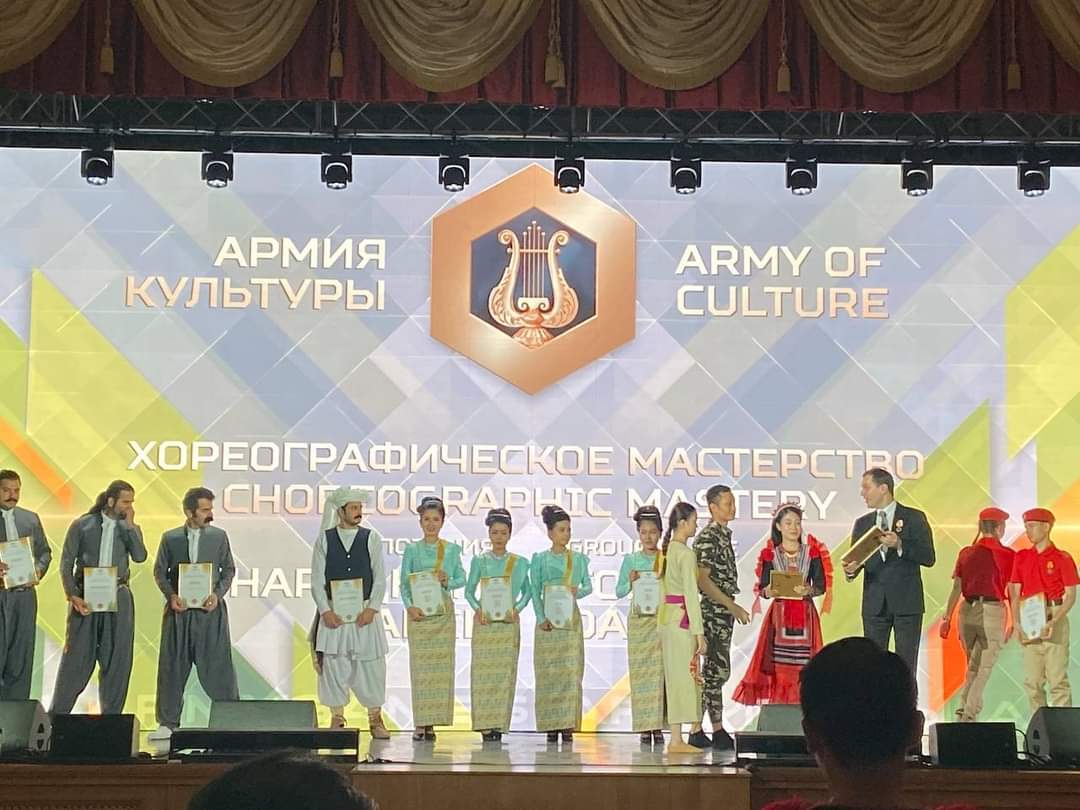 International Army Games-2022 ပြိုင်ပွဲ၏ ဆက်စပ် ပြိုင်ပွဲတစ်ရပ်ဖြစ်သည့် Army of Culture ပြိုင်ပွဲတွင် မြန်မာ့တပ်မတော်ကိုယ်စားပြု ရိုးရာယဉ်ကျေးမှုအဖွဲ့က ပထမဆု ၃ ဆု၊ ဒုတိယဆု ၁ ဆုနှင့် တတိယဆု ၄ ဆု ဆွတ်ခူးရရှိ