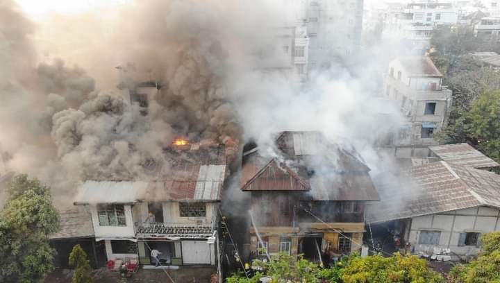 မန္တလေးတိုင်း ချမ်းအေးသာဇံမြို့နယ်၌ မီးလောင်မှုဖြစ်ပွား