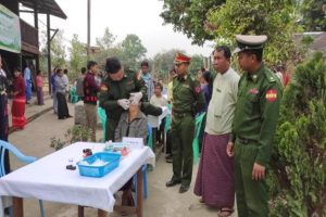  ကတိုးကြီးရွာနှင့် အောင်မြေသာစံမြို့တို့ရှိ သံဃာတော်များနှင့် ဒေသခံများအား  ကျန်းမာရေး စောင့်ရှောက်မှု များဆောင်ရွက်
