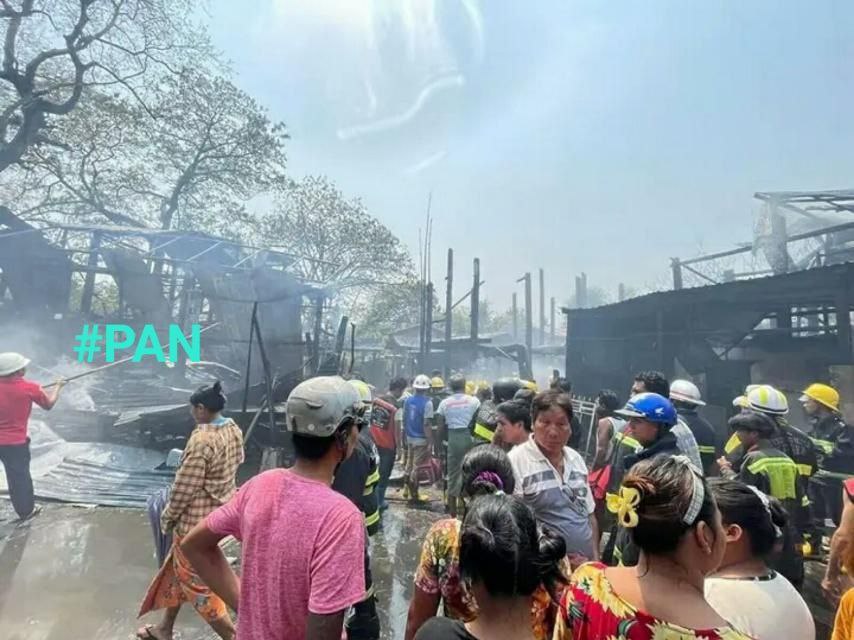 အောင်မြေသာစံမြို့နယ်တွင် ဖုန်းအားသွင်းထားရာမှ မီးလောင်မှုဖြစ်ပွား