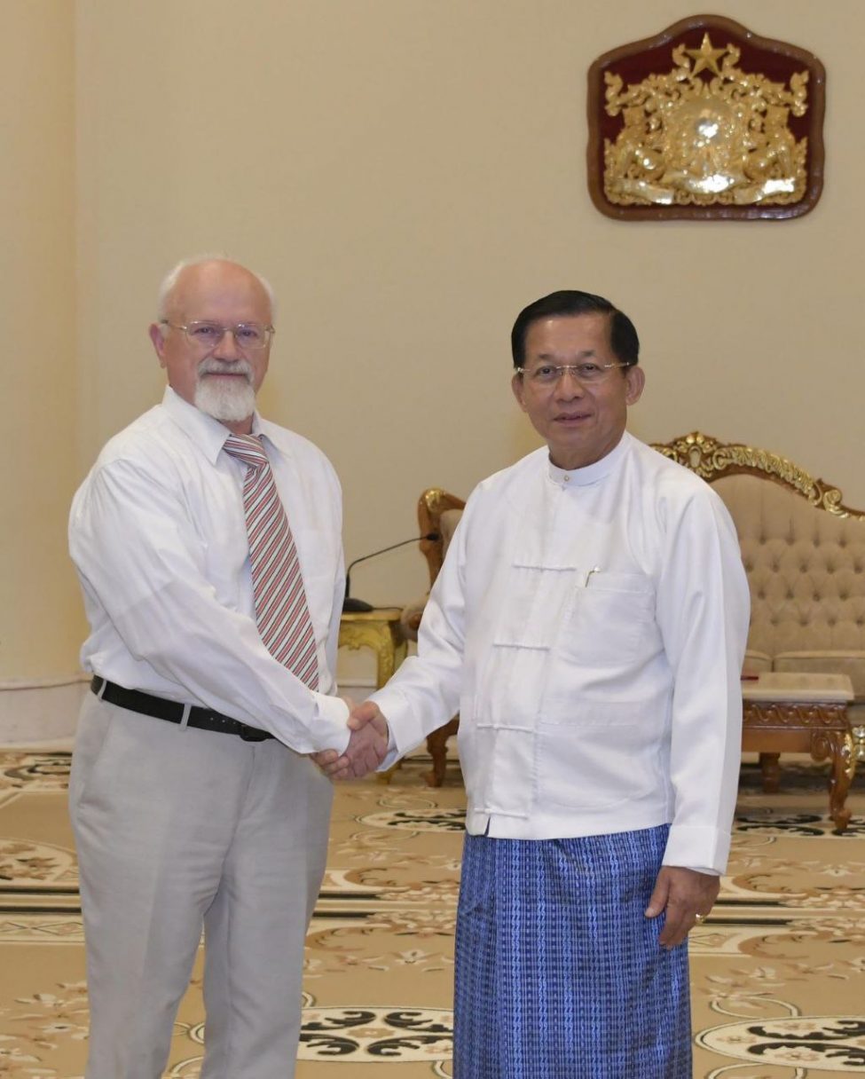ရုရှား-မြန်မာ ချစ်ကြည်ရေးနှင့် ပူးပေါင်းဆောင်ရွက်ရေးအသင်း ဒုတိယဥက္ကဋ္ဌ ဦးဆောင်သောကိုယ်စားလှယ်အဖွဲ့  နစကဥက္ကဋ္ဌထံ   လာရောက်ဂါရဝပြုတွေ့ဆုံ