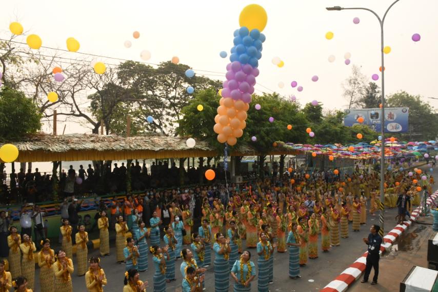 မုံရွာမြို့၊ကန်သာယာ တွင်  ၂၀၂၃ခုနှစ်၊ မြန်မာသက္ကရာဇ် ၁၃၈၄ ခုနှစ် မြန်မာ့ရိုးရာ မဟာသင်္ကြန်ပွဲတော်ဖွင့်ပွဲပုံရိပ်များ