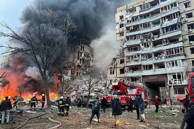 ရုရှားက ကိယက်ဗ်မြို့ကို တိုက်ချင်းပစ်ဒုံးကျည်များနှင့် တိုက်ခိုက်