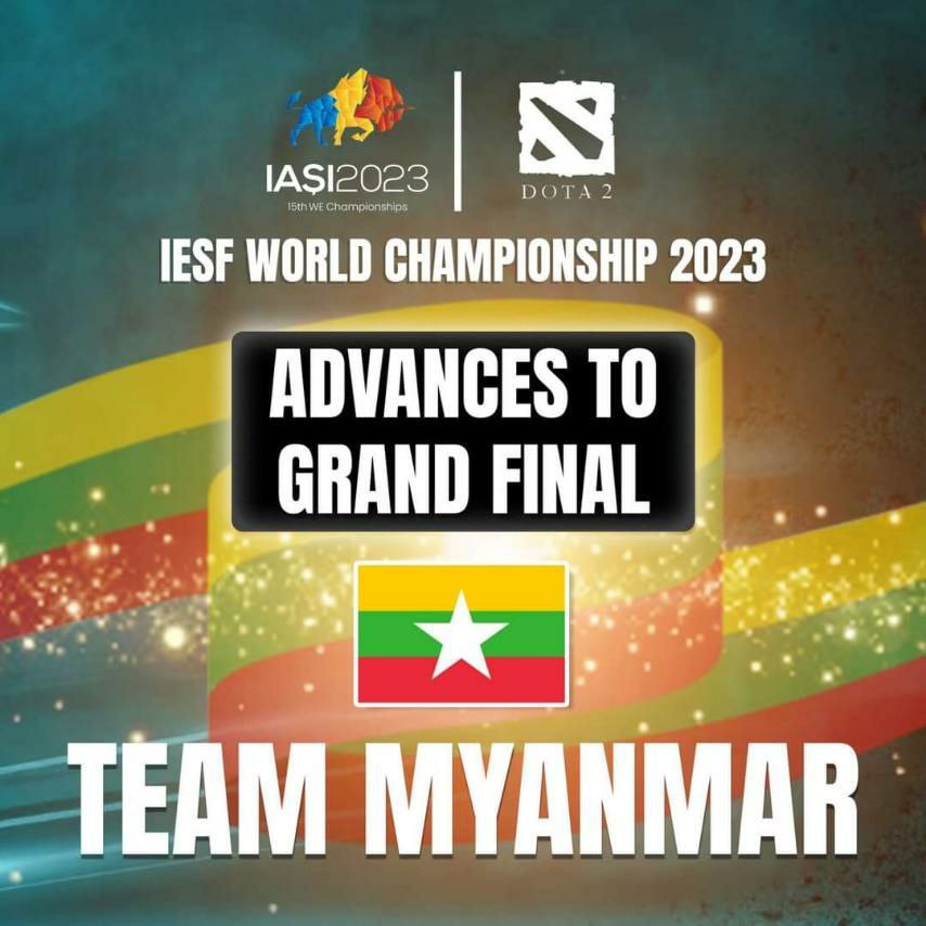 မြန်မာအသင်း IESF World Championship 2023 ပြိုင်ပွဲမှာ ဗိုလ်လုပွဲတက်