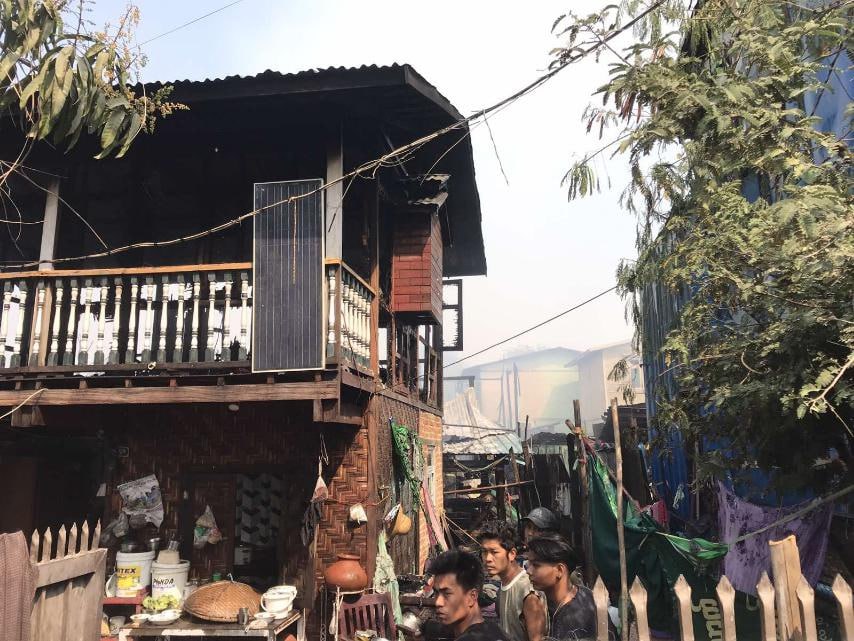 ပြည်ကြီးတံခွန်မြို့နယ်တွင် မီးလောင်မှုဖြစ်ပွား