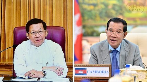 နစကဥက္ကဋ္ဌနှင့် ကမ္ဘောဒီးယားဝန်ကြီးချုပ်ဟောင်းနှင့် ဟွန်ဆန်တို့ video confrencing ဖြင့်တွေ့ဆုံ